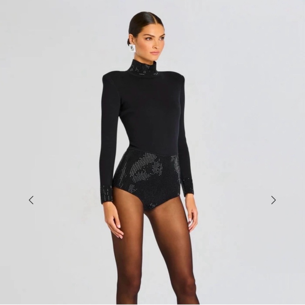 Retrofete Black Sequin Jumpsuit